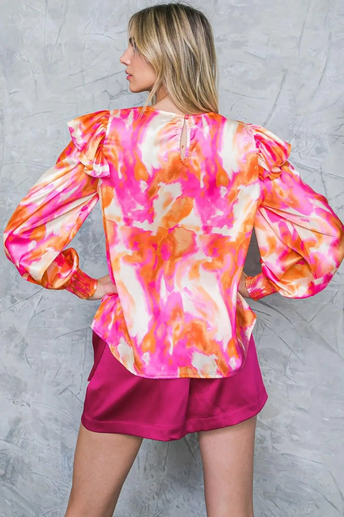 FEELING SPICE WOVEN TOP - Flying Tomato - Flyclothing LLC