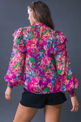 MAKES ME HAPPY WOVEN TOP - Flying Tomato - Flyclothing LLC