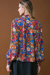 IMPRESSIVE BLOSSOM WOVEN TOP - Flying Tomato - Flyclothing LLC
