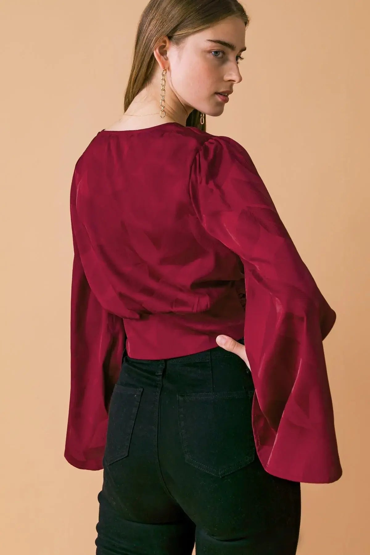 THE RIGHT ADDITION WOVEN TOP - Flying Tomato - Flyclothing LLC