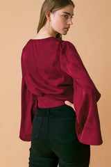 THE RIGHT ADDITION WOVEN TOP - Flying Tomato - Flyclothing LLC