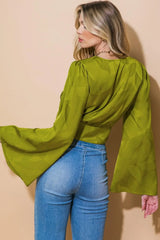 THE RIGHT ADDITION WOVEN TOP - Flying Tomato - Flyclothing LLC