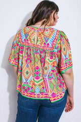 SPARKLY ENERGY WOVEN TOP - Flying Tomato - Flyclothing LLC