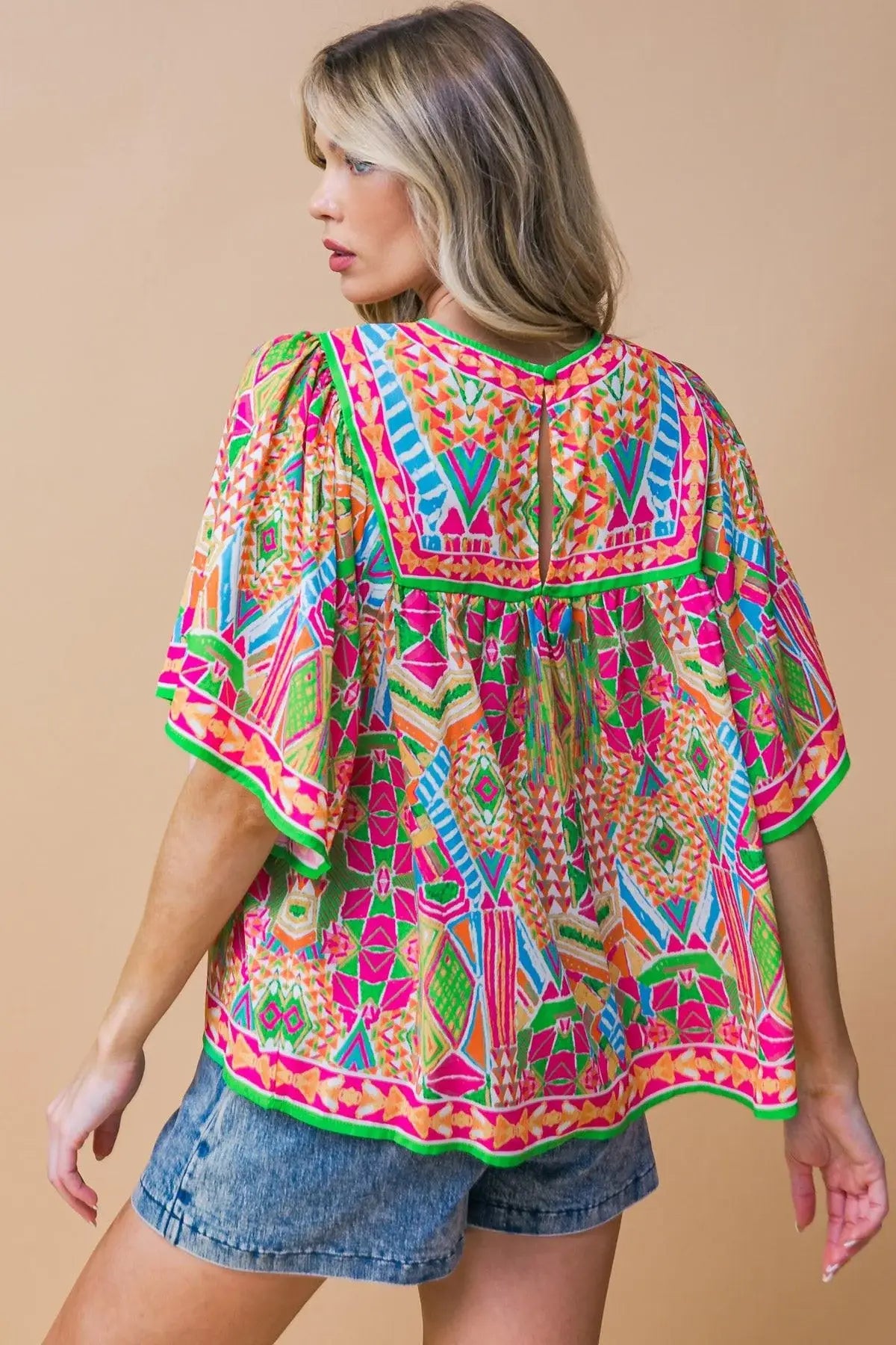 SPARKLY ENERGY WOVEN TOP - Flying Tomato - Flyclothing LLC