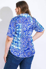 BEAUTIFUL BORDERS WOVEN TOP - Flying Tomato - Flyclothing LLC
