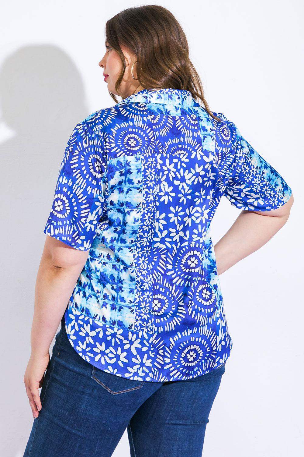 BEAUTIFUL BORDERS WOVEN TOP - Flying Tomato - Flyclothing LLC