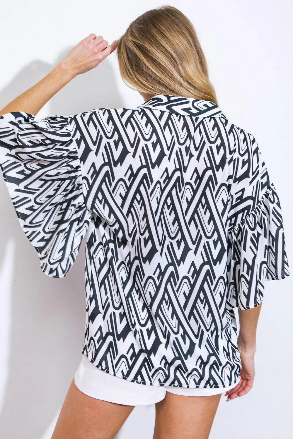 PRETTY ON POINT WOVEN TOP - Flying Tomato - Flyclothing LLC