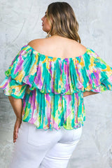MAGNOLIA SANTA CATERINA WOVEN TOP - Flying Tomato - Flyclothing LLC