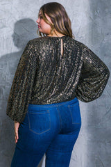 HOPE YOU REMEMBER SEQUIN TOP - Flying Tomato - Flyclothing LLC