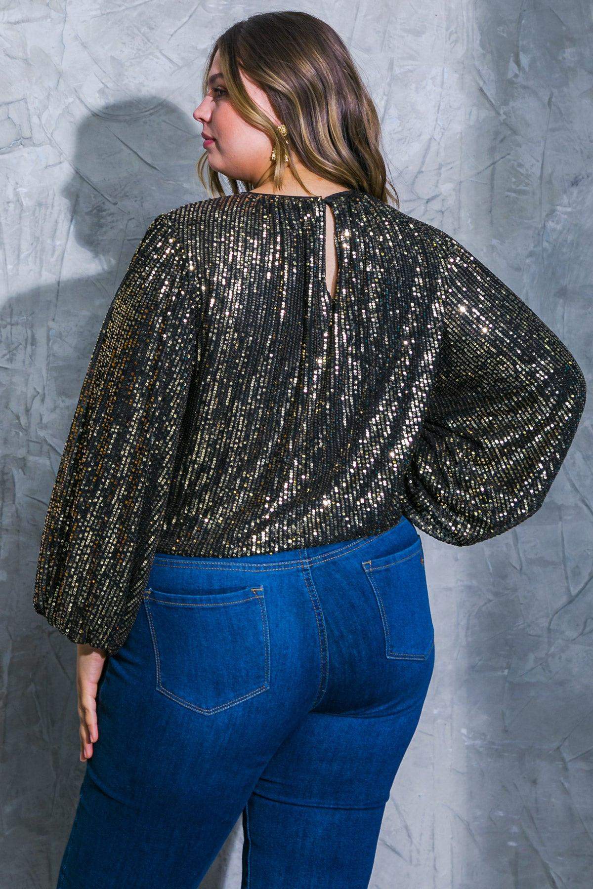 HOPE YOU REMEMBER SEQUIN TOP - Flying Tomato - Flyclothing LLC