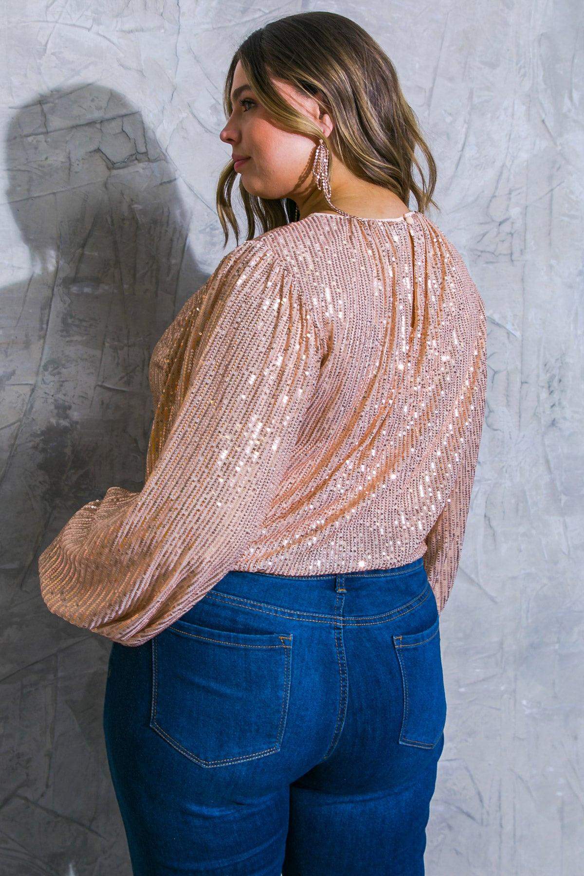 HOPE YOU REMEMBER SEQUIN TOP - Flying Tomato - Flyclothing LLC
