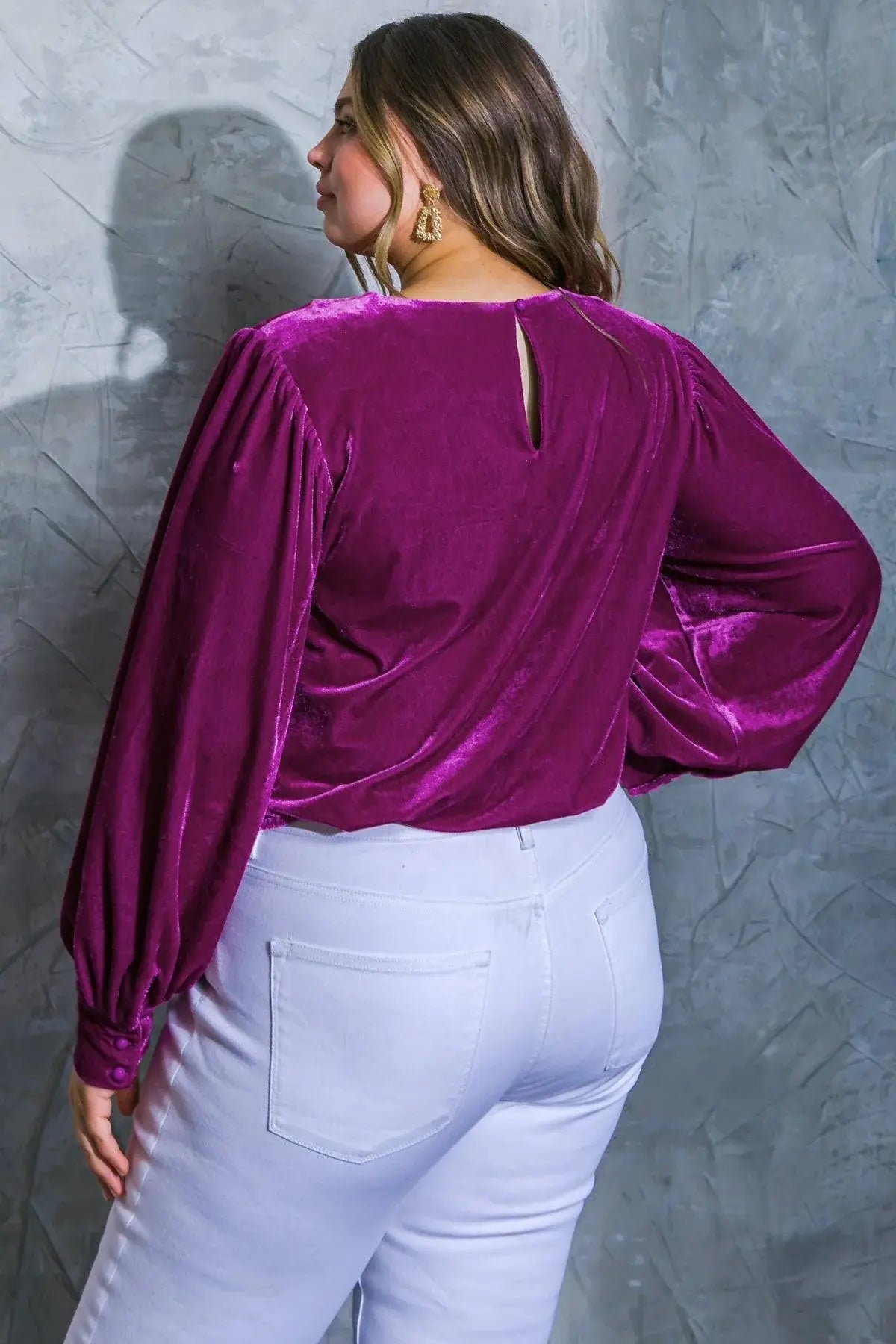 IT'S YOUR TIME VELVET TOP - Flying Tomato - Flyclothing LLC
