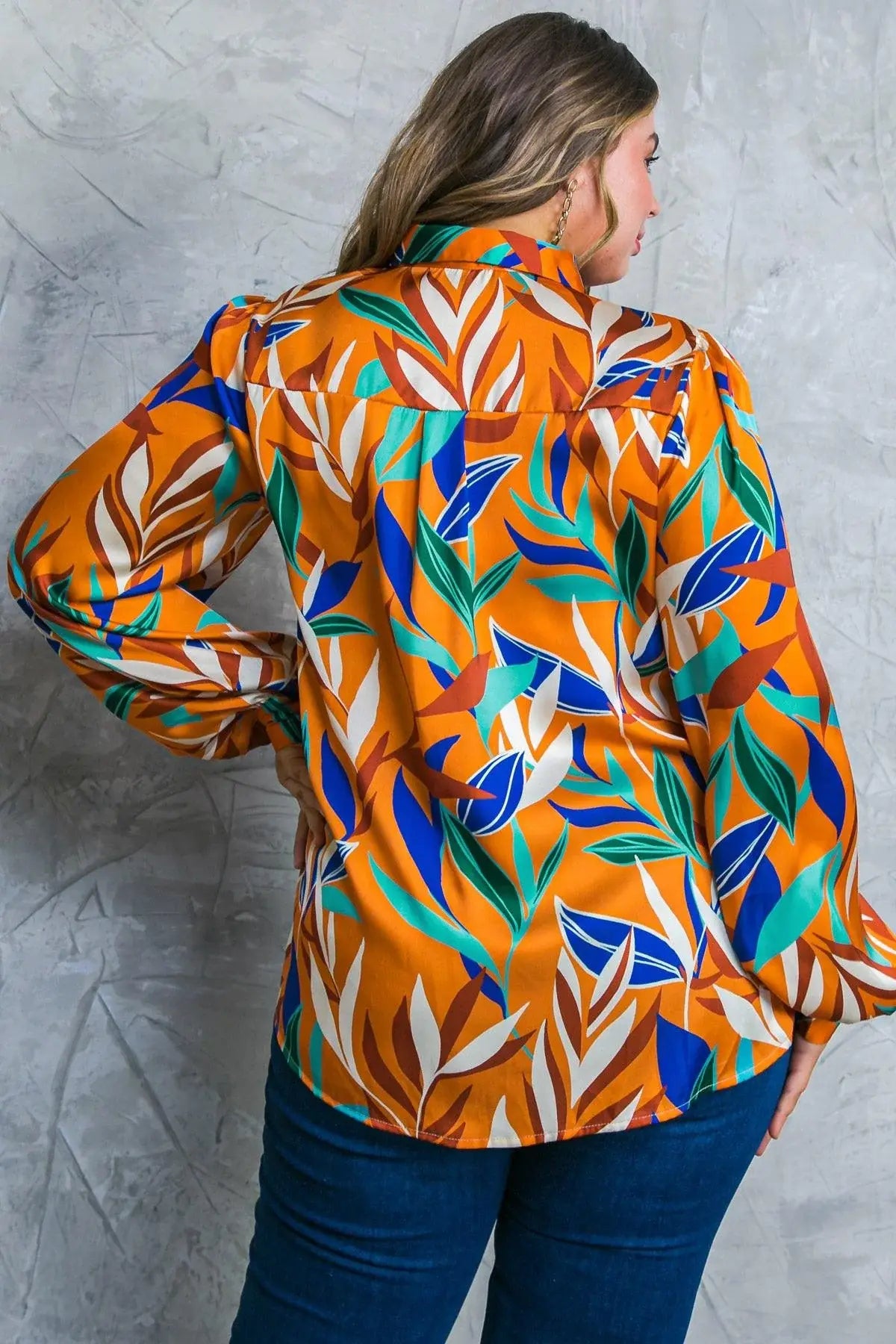 FEELS LIKE FALL WOVEN TOP - Flying Tomato - Flyclothing LLC