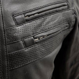 BiTurbo - Men's Leather Motorcycle Jacket - First Manufacturing Company - Flyclothing LLC