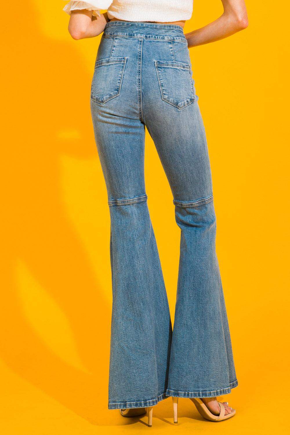 MY MUSE WASHED JEANS - Flying Tomato - Flyclothing LLC
