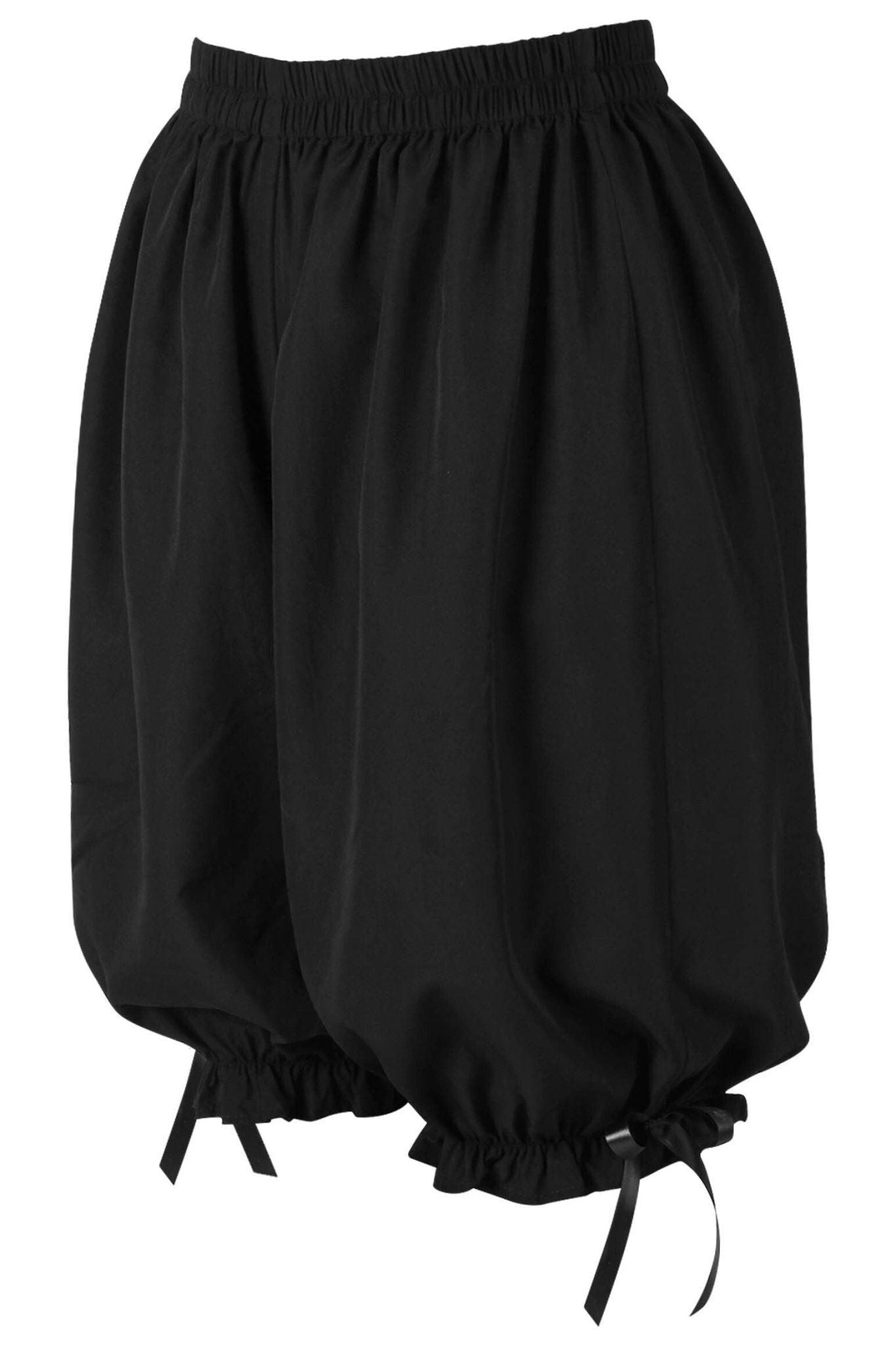 Daisy Corsets Black Crepe Long Bloomers - Daisy Corsets