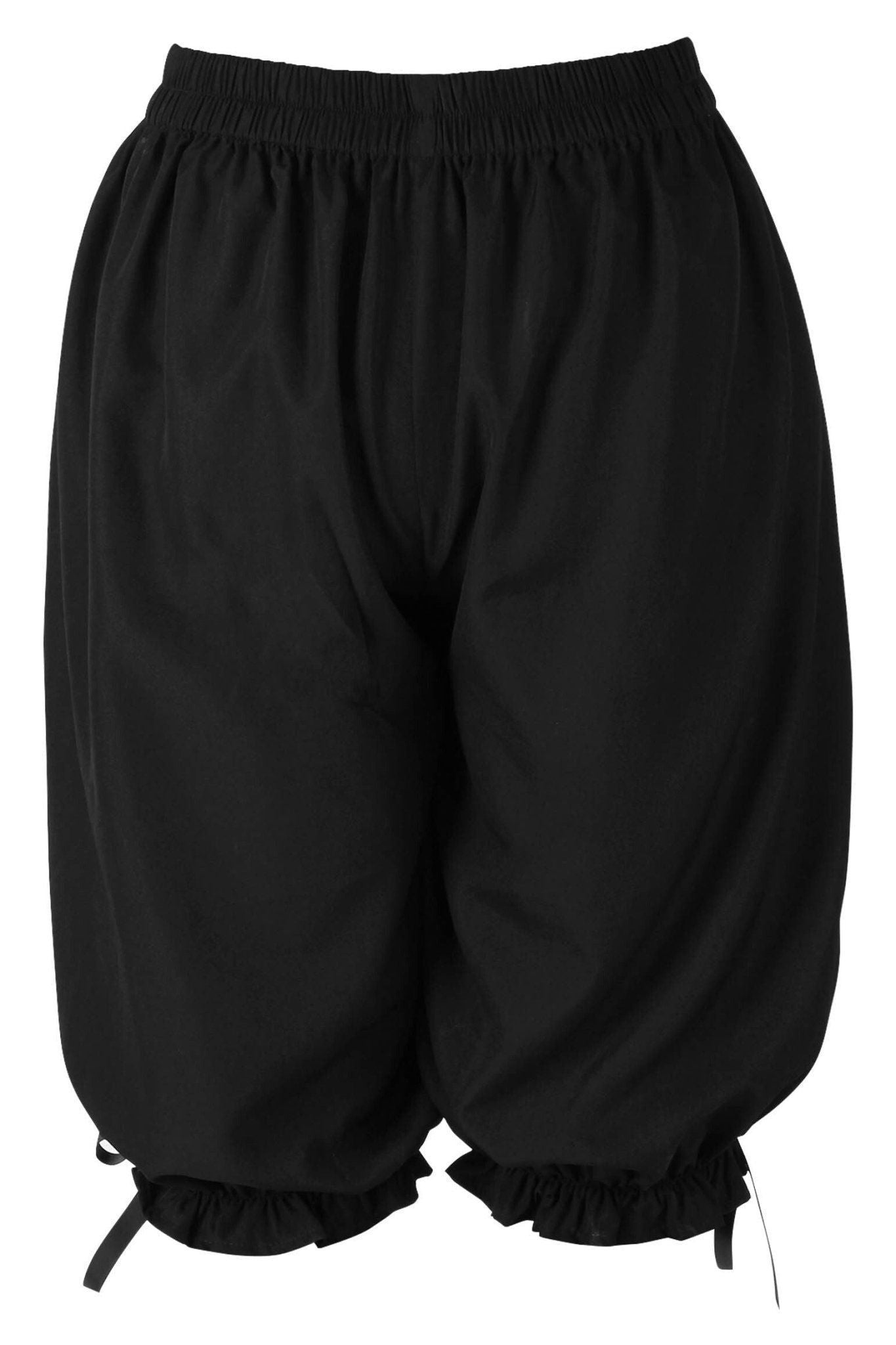Daisy Corsets Black Crepe Long Bloomers - Daisy Corsets