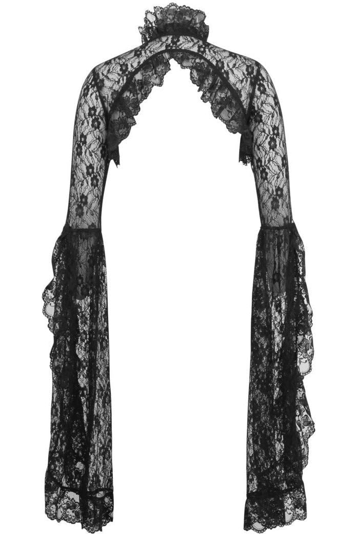 Daisy Corsets Black Lace Shrug Bolero Jacket - Daisy Corsets - Flyclothing LLC