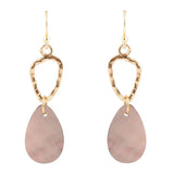 Black Mother of Pearl and Bronze Drop Earrings - Barse Jewelry - Flyclothing LLC