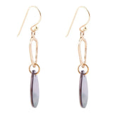Black Mother of Pearl and Bronze Drop Earrings - Barse Jewelry - Flyclothing LLC