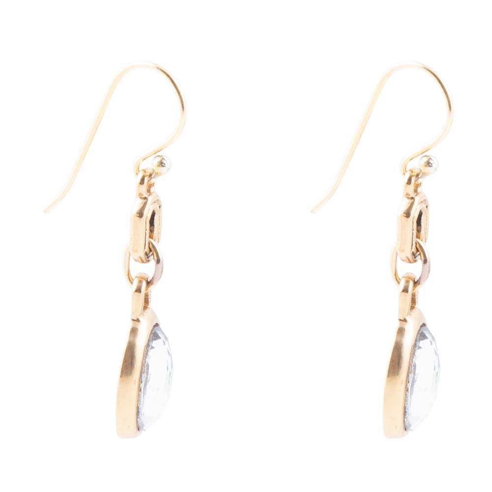 Black Mother of Pearl and Golden Bronze Drop Earrings - Barse Jewelry - Flyclothing LLC