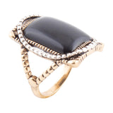 Black Onyx Mixed Metal Statement Ring - Barse Jewelry