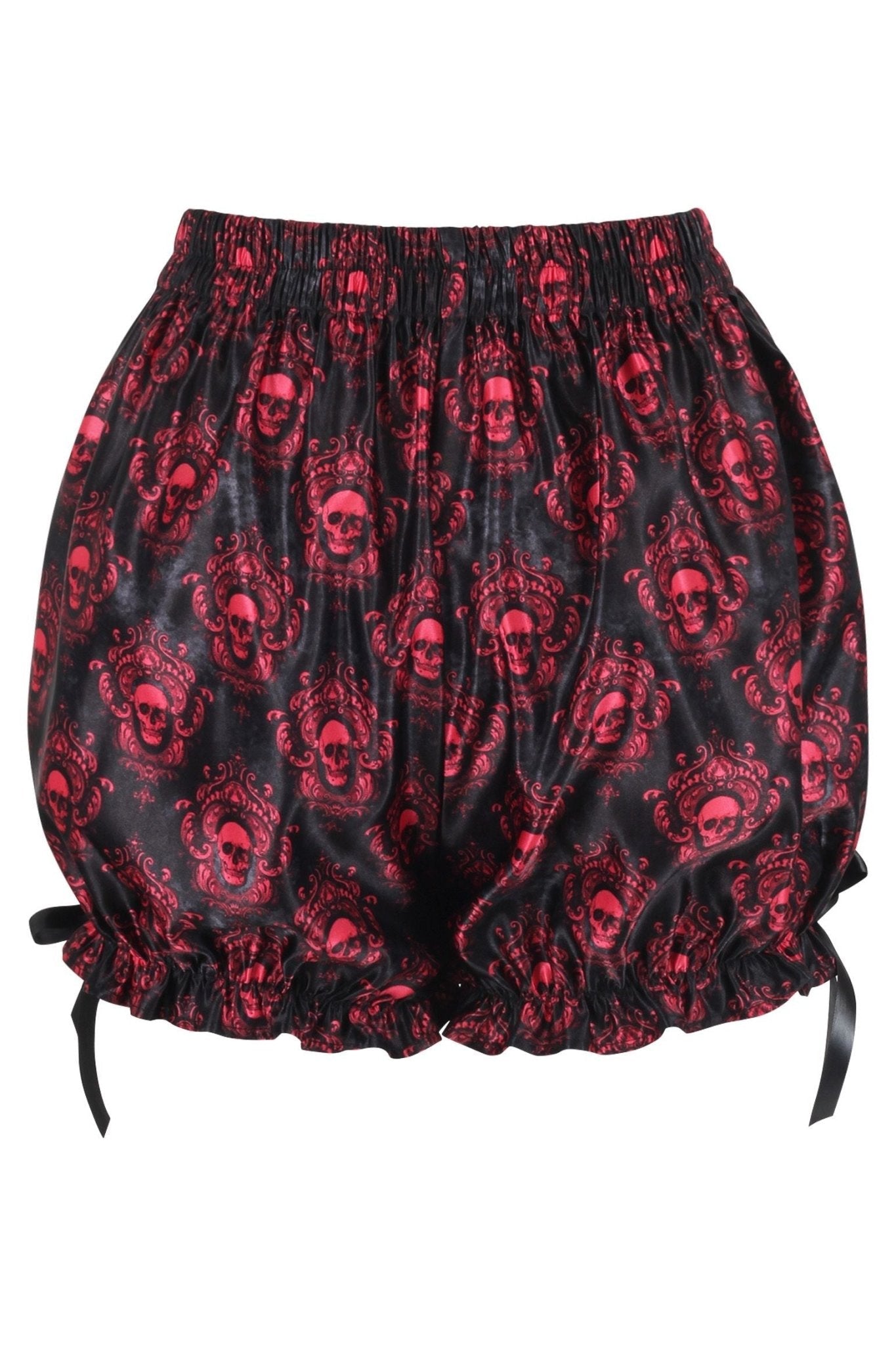 Daisy Corsets LIMITED EDITION Black & Red Gothic Skull Print Bloomers - Daisy Corsets