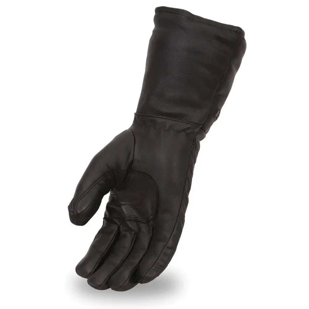 Black Rock Men's Leather Gauntlet Gloves - First Manufacturing Company - Flyclothing LLC