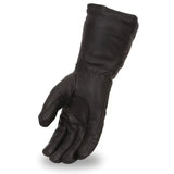 Black Rock Men's Leather Gauntlet Gloves - First Manufacturing Company - Flyclothing LLC