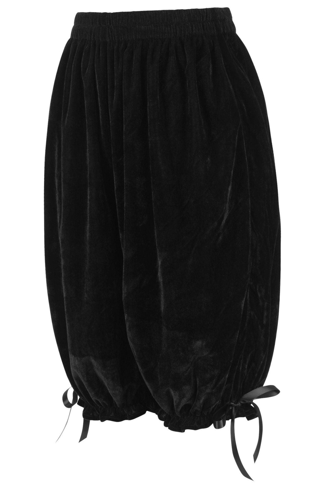Daisy Corsets Black Velvet Long Bloomers - Daisy Corsets