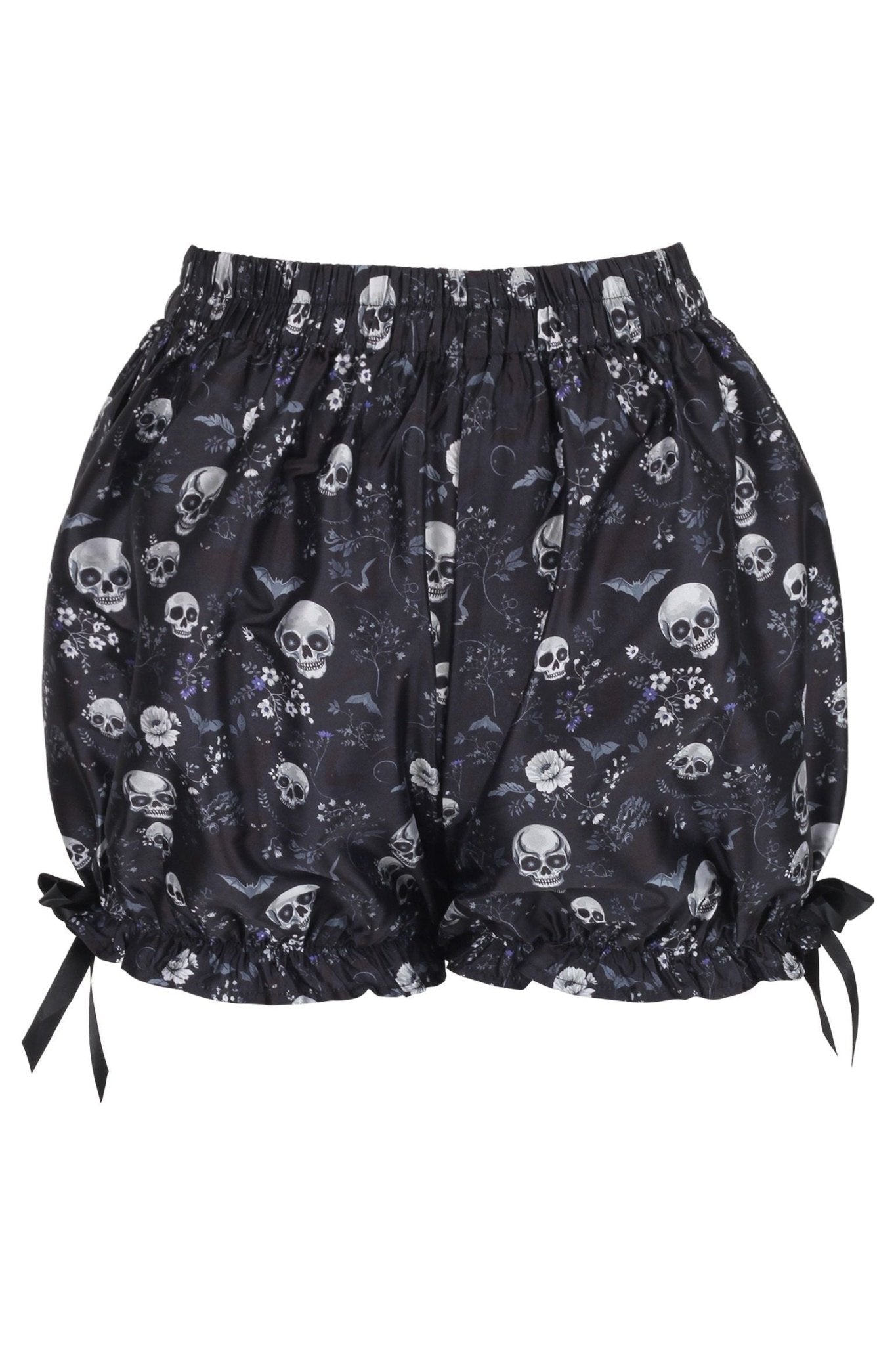 Daisy Corsets LIMITED EDITION Black & White Gothic Skull Print Bloomers - Daisy Corsets