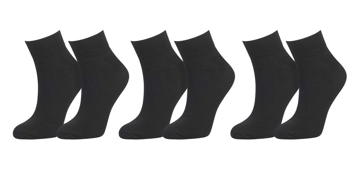 TITTIMITTI® Men’s 98% Organic Cotton Ankle Socks — 3-Pack, Soft & Breathable