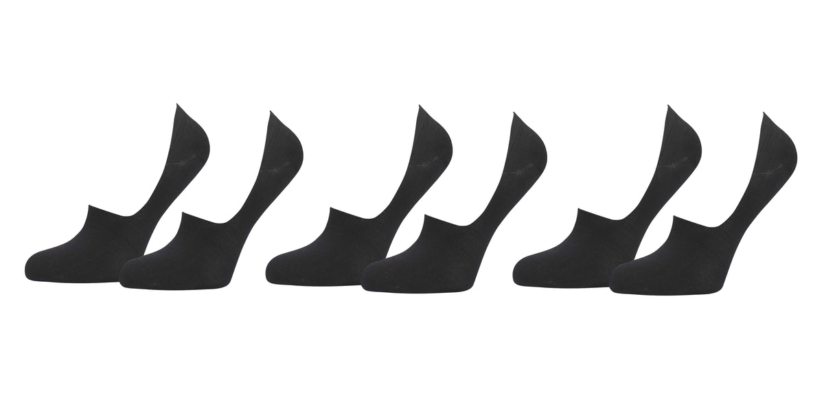 TITTIMITTI® Men’s 98% Organic Cotton No-Show Socks — 3-Pack, Silicone Heel Grip