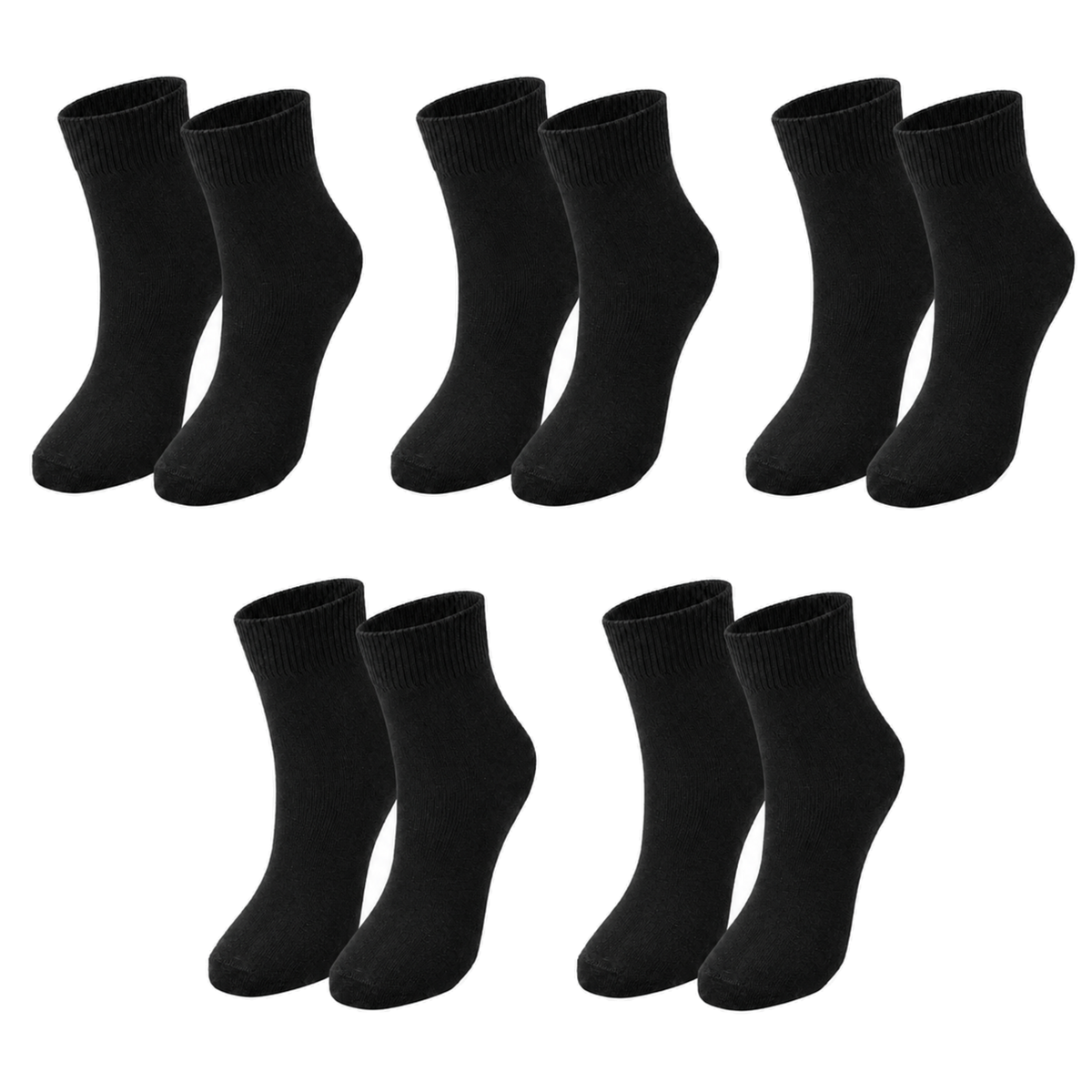 tittimitti® Kids’ 98% Organic Cotton Crew Socks 5-Pack – Ages 1–12, School Socks - tittimitti - Flyclothing LLC