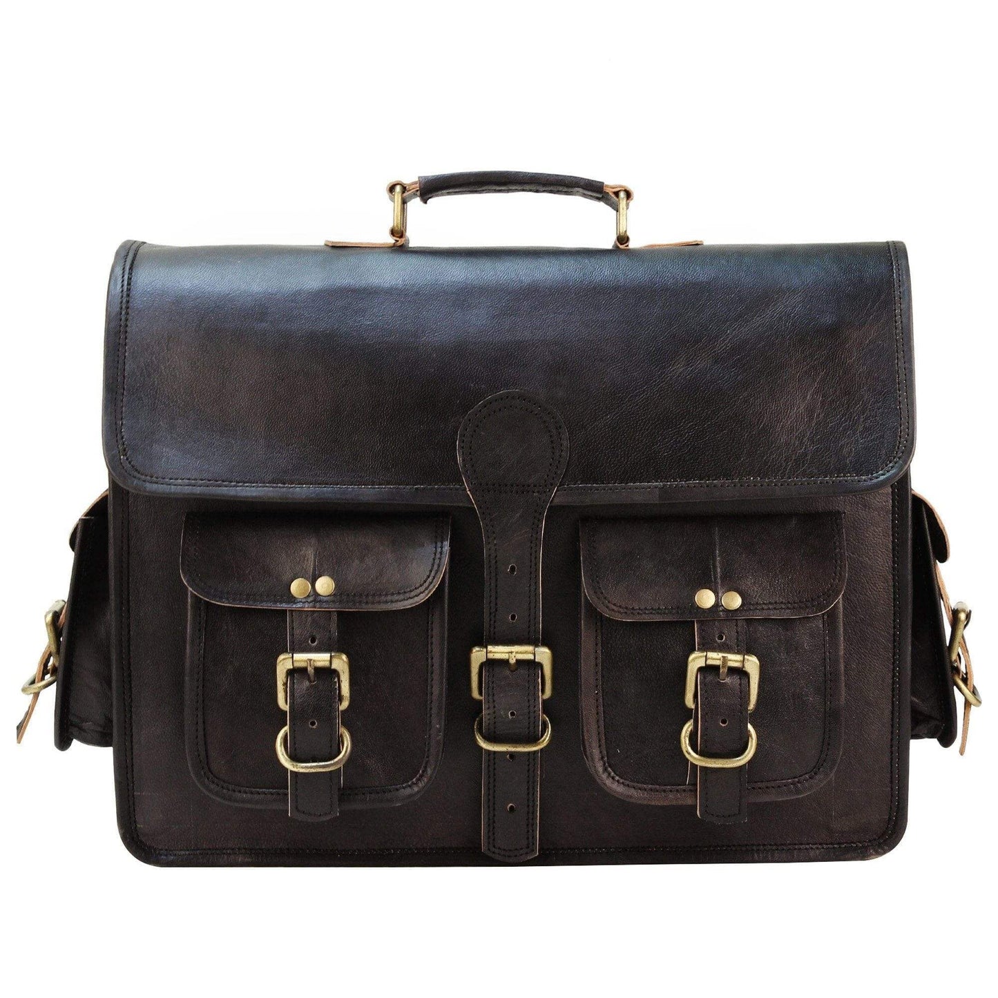 The Vintage Black - Classy Leather Bags - Flyclothing LLC