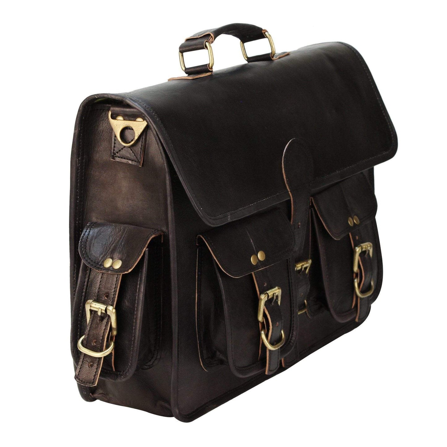 The Vintage Black - Classy Leather Bags - Flyclothing LLC