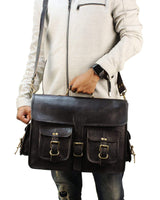The Vintage Black - Classy Leather Bags - Flyclothing LLC