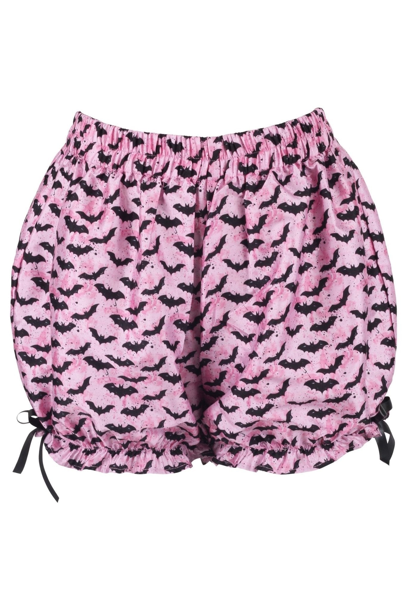 Daisy Corsets LIMITED EDITION Black/Pink Bats Crepe Bloomers - Daisy Corsets