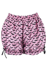 Daisy Corsets LIMITED EDITION Black/Pink Bats Crepe Bloomers - Daisy Corsets