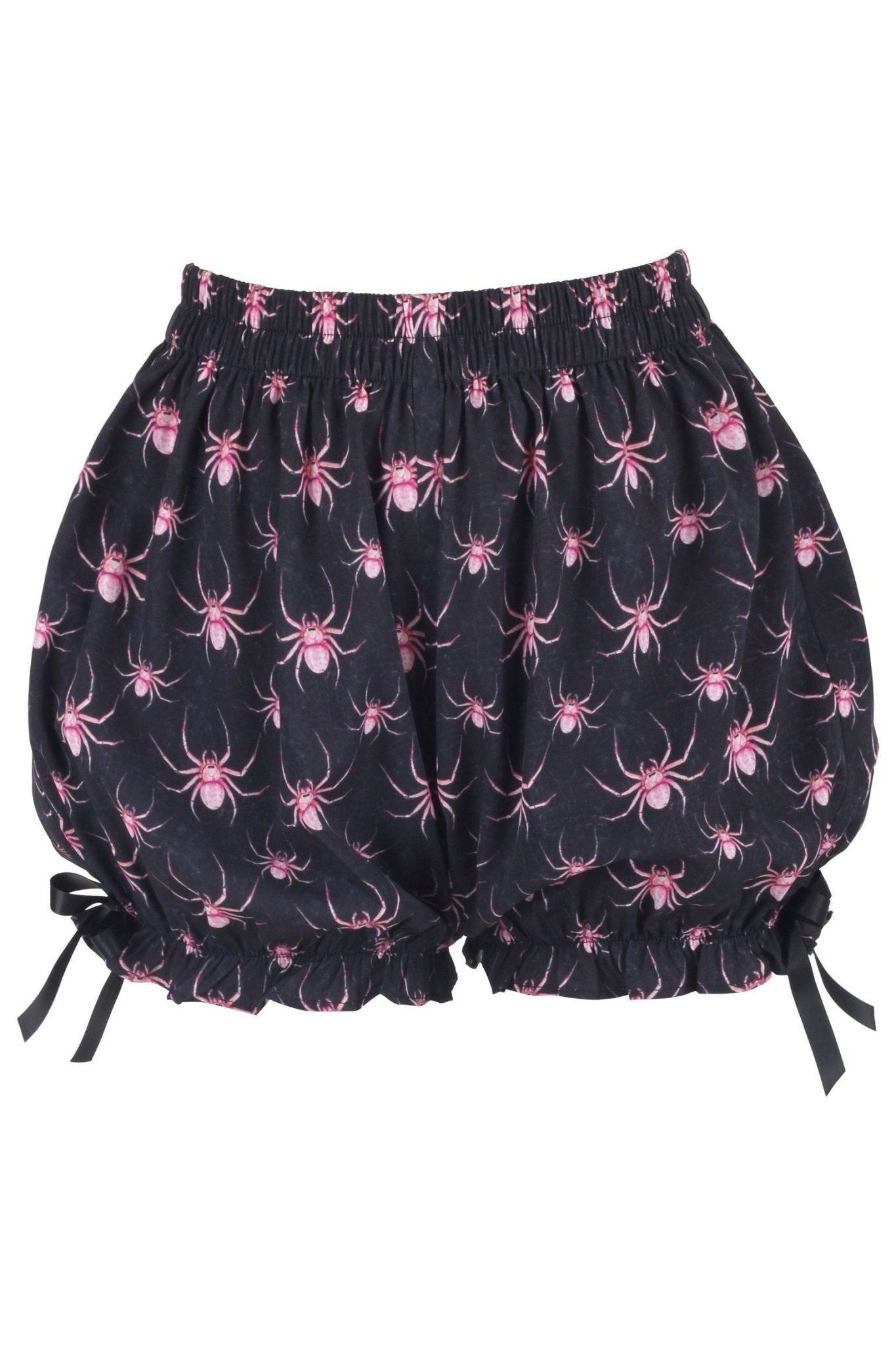 Daisy Corsets LIMITED EDITION Black/Pink Spider Crepe Bloomers - Daisy Corsets