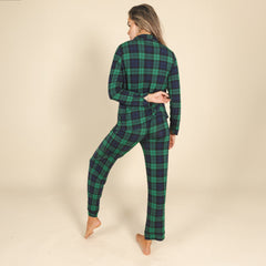 The Black Watch | Tartan Plaid SleepDeep™ Women’s Long Sleeve Pajama Set - Shinesty