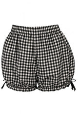 Daisy Corsets LIMITED EDITION Black/White Gingham Crepe Bloomer - Daisy Corsets