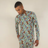 The Blender | Grey Duck Camo SleepDeep™ Men’s Long Sleeve Pajama Shirt - Shinesty - Flyclothing LLC