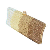 Bling Ombre Rhinestone Evening Clutch Tote Bag - Madeline Love - Flyclothing LLC