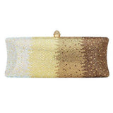 Bling Ombre Rhinestone Evening Clutch Tote Bag - Madeline Love - Flyclothing LLC