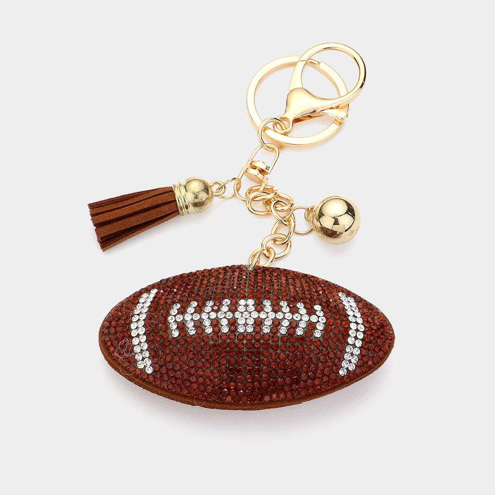 Bling Football Keychain - Madeline Love - Flyclothing LLC