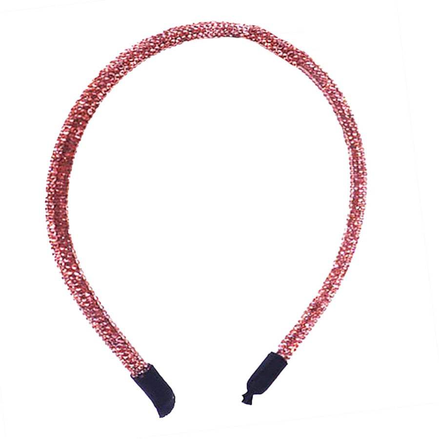 Bling Stone Accented Crystal Studded Shimmer Headband - Madeline Love - Flyclothing LLC