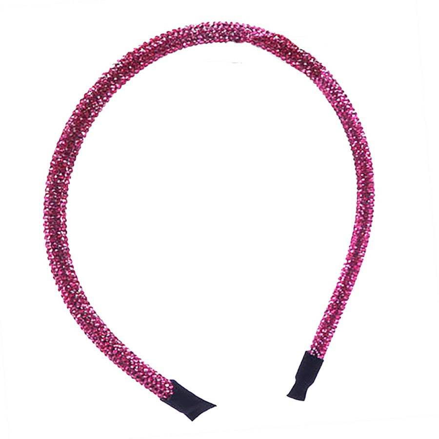 Bling Stone Accented Crystal Studded Shimmer Headband - Madeline Love - Flyclothing LLC