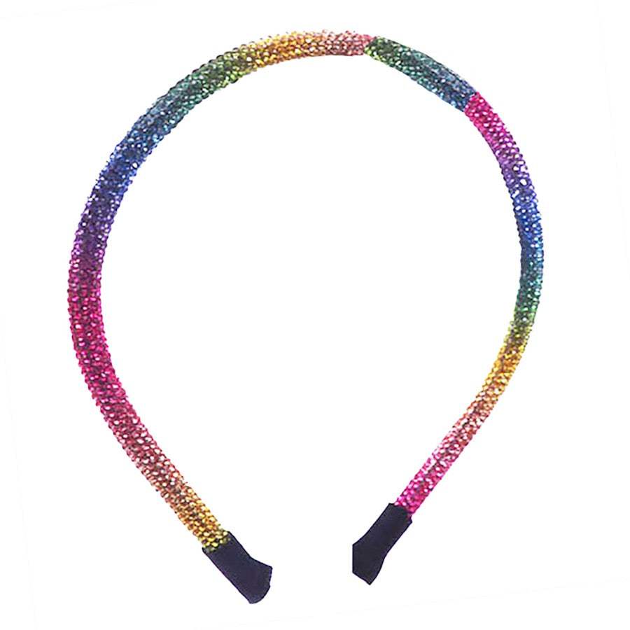 Bling Stone Accented Crystal Studded Shimmer Headband - Madeline Love - Flyclothing LLC