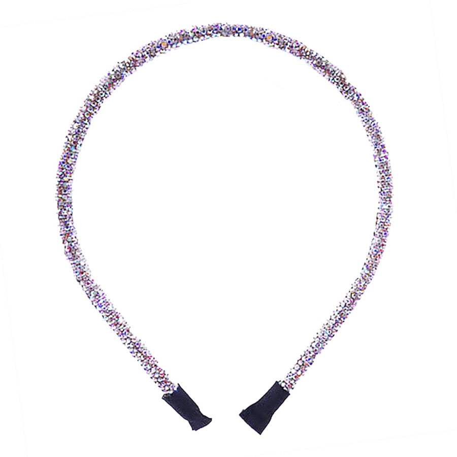 Bling Stone Accented Crystal Studded Shimmer Headband - Madeline Love - Flyclothing LLC